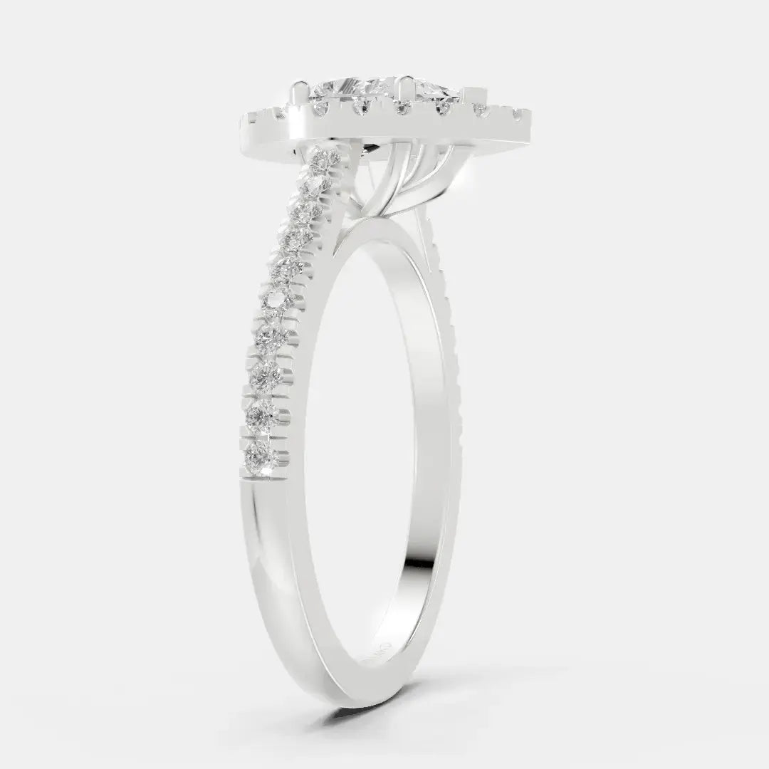 Elysian Teardrop - Diamond Land Antwerp - white-gold