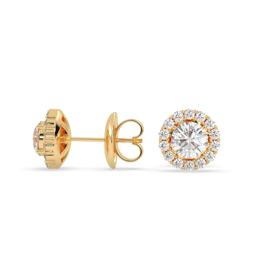 Eterna Halo (0.35 tcw) Diamond Land Antwerp | yellow-gold