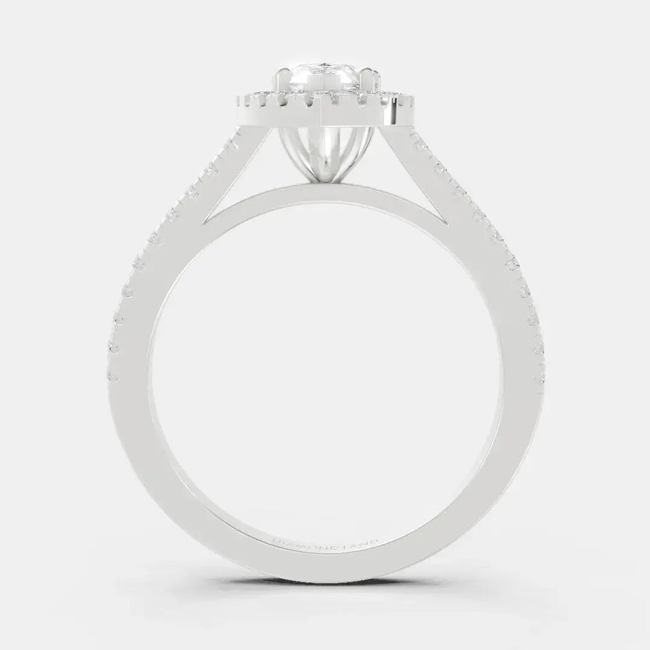 Elysian Teardrop - Diamond Land Antwerp - white-gold