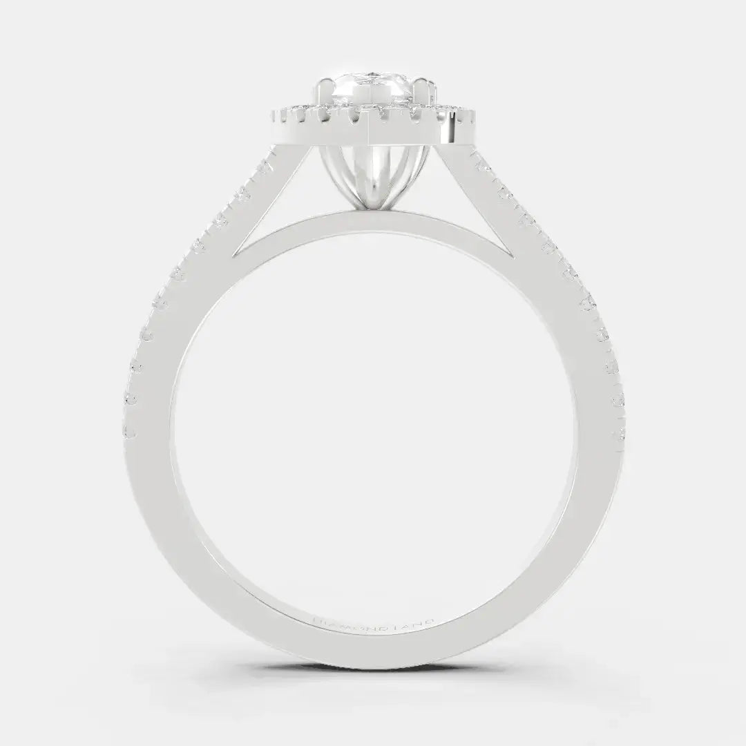 Elysian Teardrop - Diamond Land Antwerp - white-gold