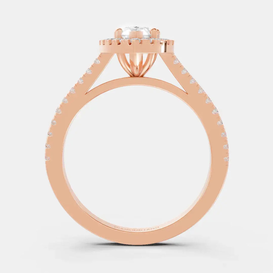 Elysian Teardrop - Diamond Land Antwerp - rose-gold