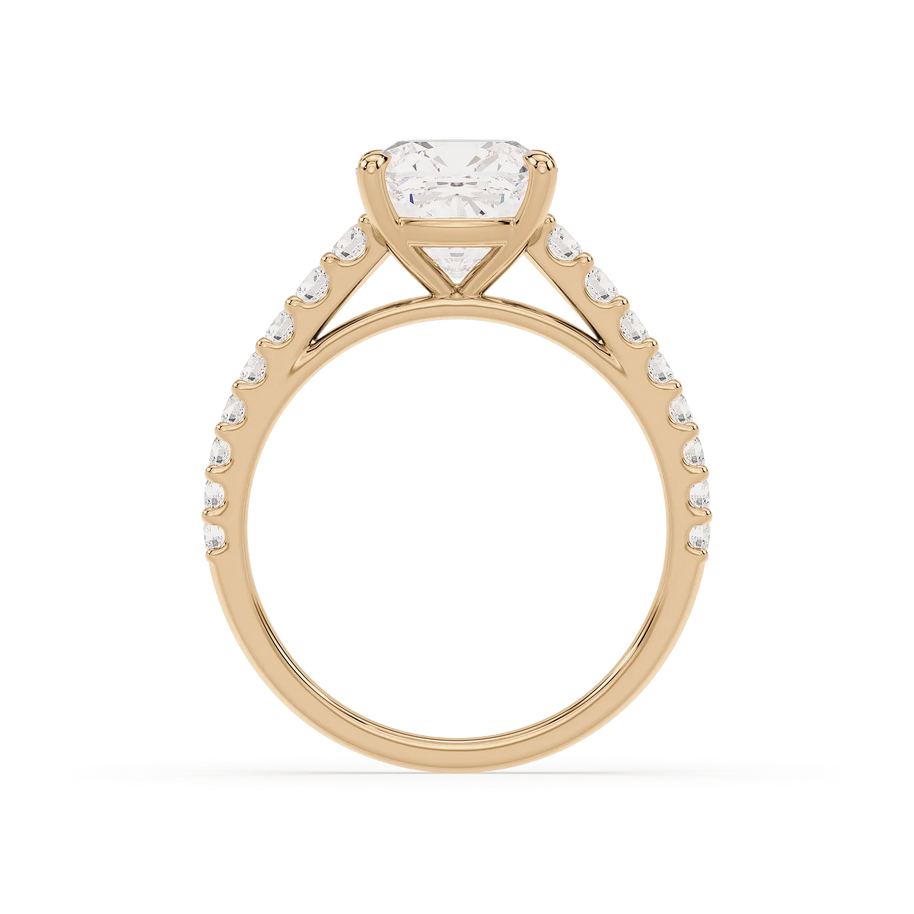 Eterna Cushion Diamond Land Antwerp | yellow-gold