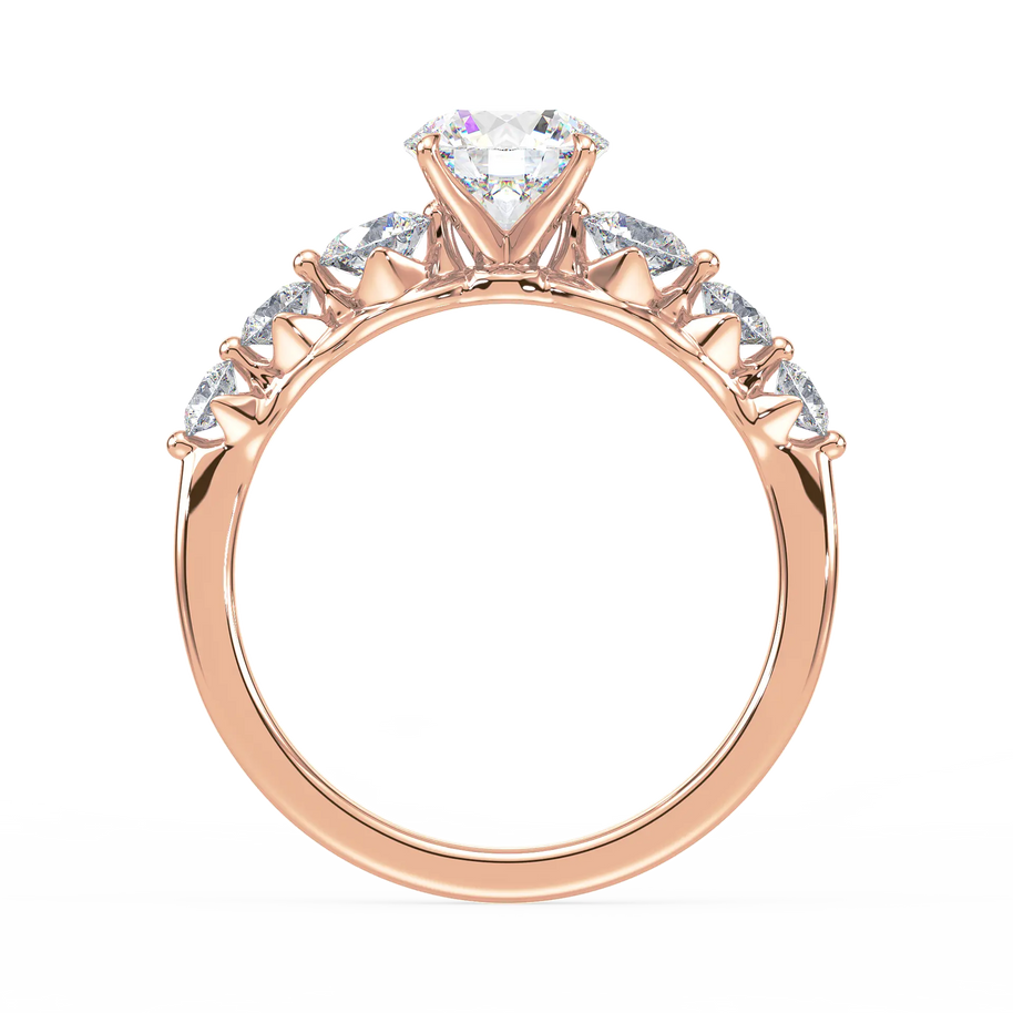 Radiant Quintet Diamond Land Antwerp | rose-gold