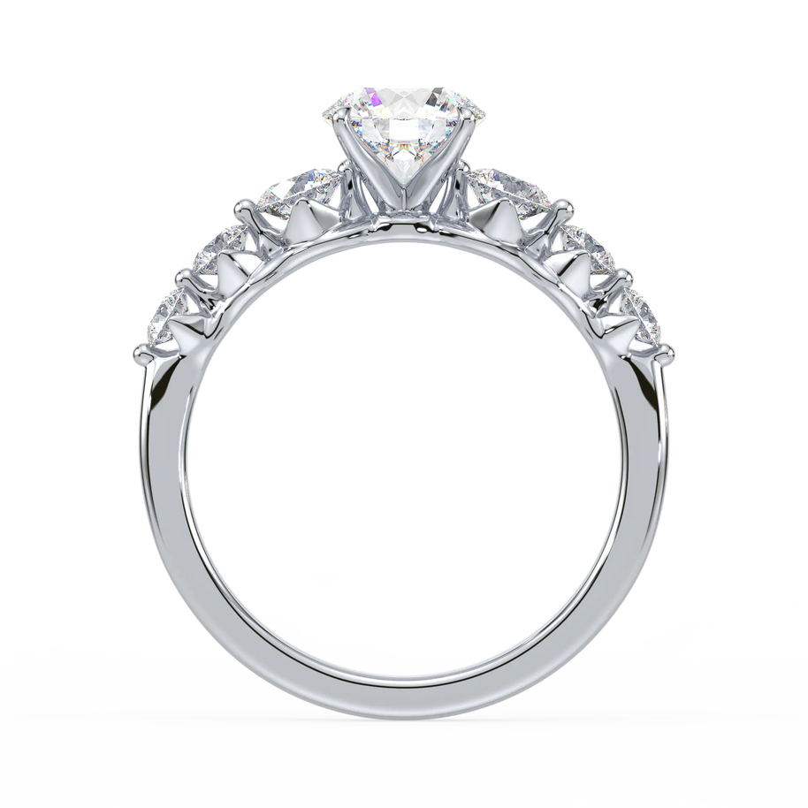 Radiant Quintet Diamond Land Antwerp | white-gold