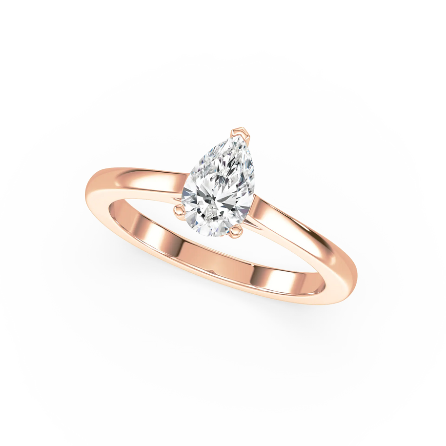 Aurora Teardrop Diamond Land Antwerp | rose-gold