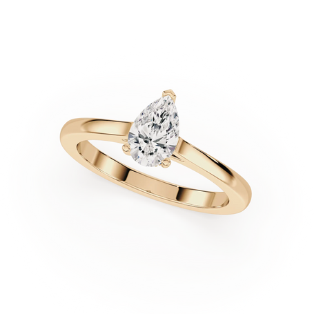Aurora Teardrop Diamond Land Antwerp | yellow-gold