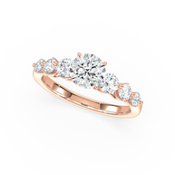 Radiant Quintet Diamond Land Antwerp | rose-gold