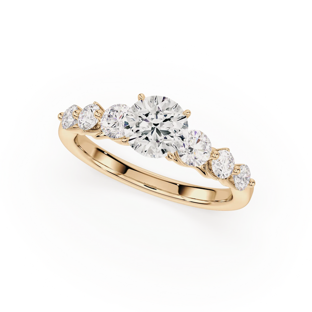 Radiant Quintet Diamond Land Antwerp | yellow-gold