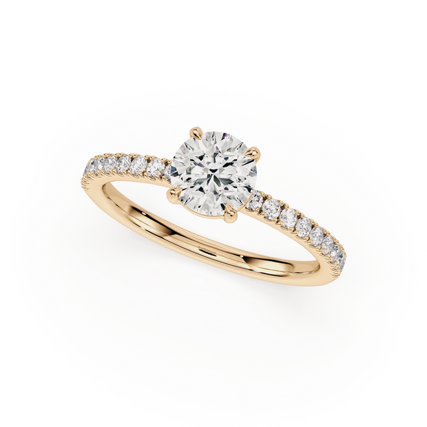 Majestic Halo Diamond Land Antwerp | yellow-gold