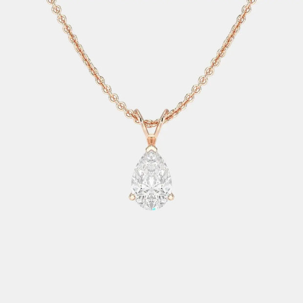Radiant Pear - Diamond Land Antwerp - rose-gold