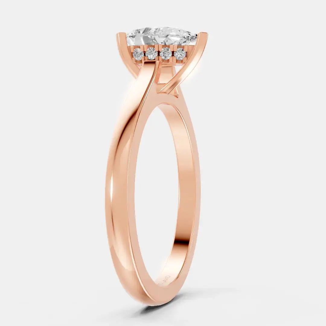 Aurora Teardrop - Diamond Land Antwerp - rose-gold