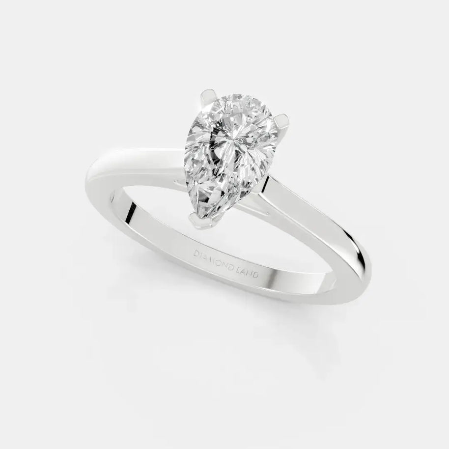 Aurora Teardrop - Diamond Land Antwerp - white-gold