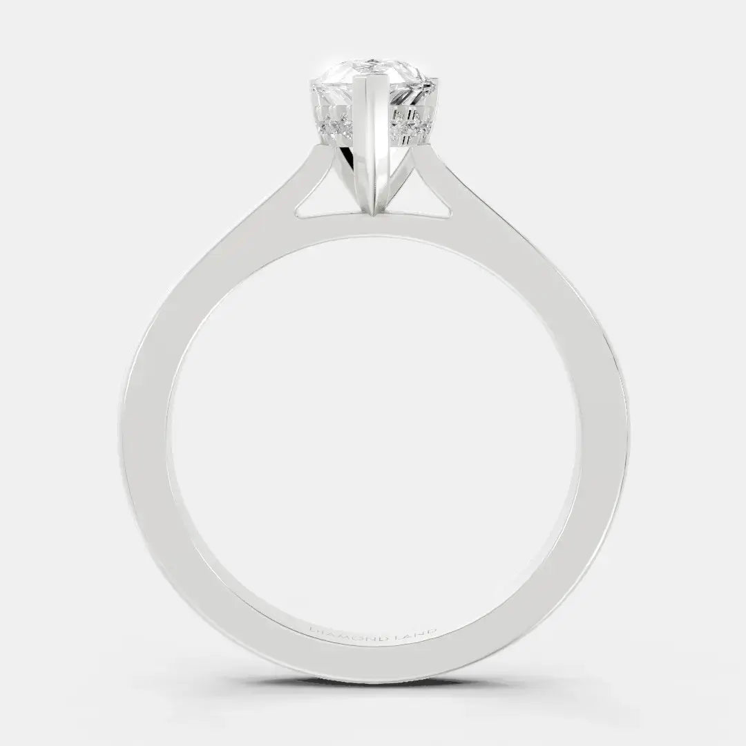 Aurora Teardrop - Diamond Land Antwerp - white-gold