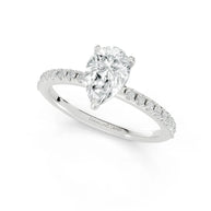 Imperial Teardrop Diamond Land Antwerp | white-gold