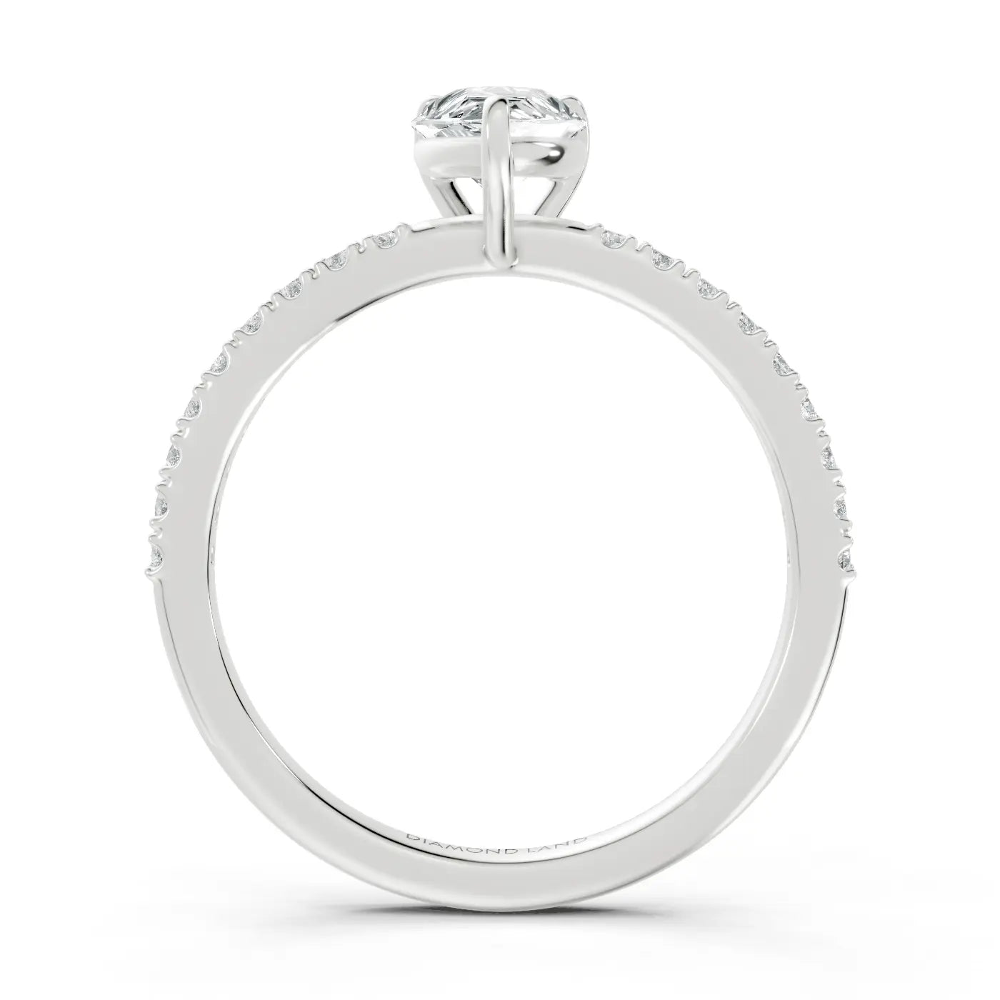 Imperial Teardrop Diamond Land Antwerp | white-gold
