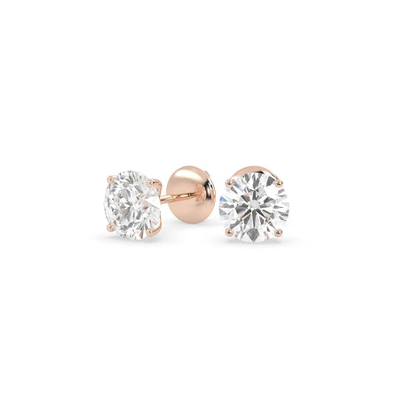 Eterna Studs (2.00 tcw) Diamond Land Antwerp | rose-gold