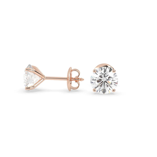 Eterna Studs (2.00 tcw) Diamond Land Antwerp | rose-gold