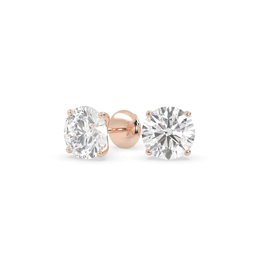 Eterna Studs (3.00 tcw) Diamond Land Antwerp | rose-gold