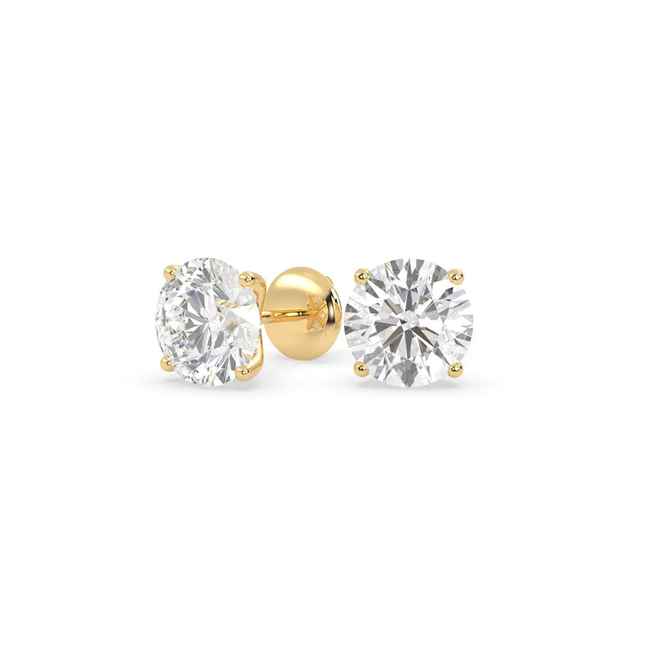 Eterna Studs (3.00 tcw) Diamond Land Antwerp | yellow-gold