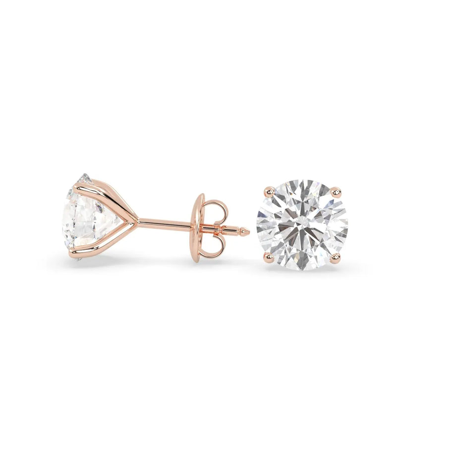 Eterna Studs (3.00 tcw) Diamond Land Antwerp | rose-gold