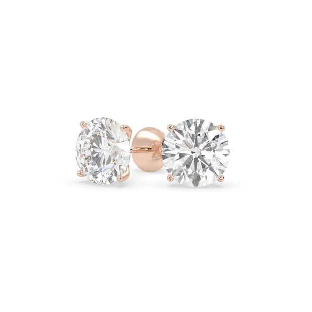 Eterna Studs (4.00 tcw) Diamond Land Antwerp | rose-gold
