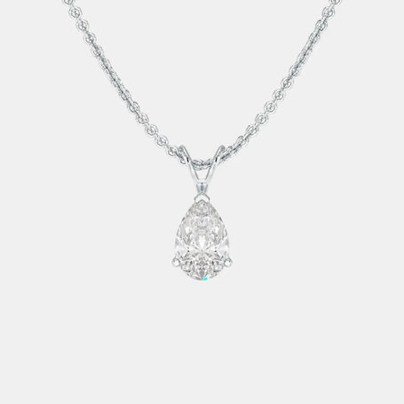 Radiant Pear - Diamond Land Antwerp - white-gold