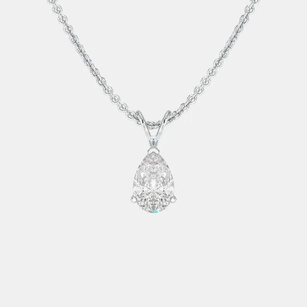 Radiant Pear - Diamond Land Antwerp - white-gold