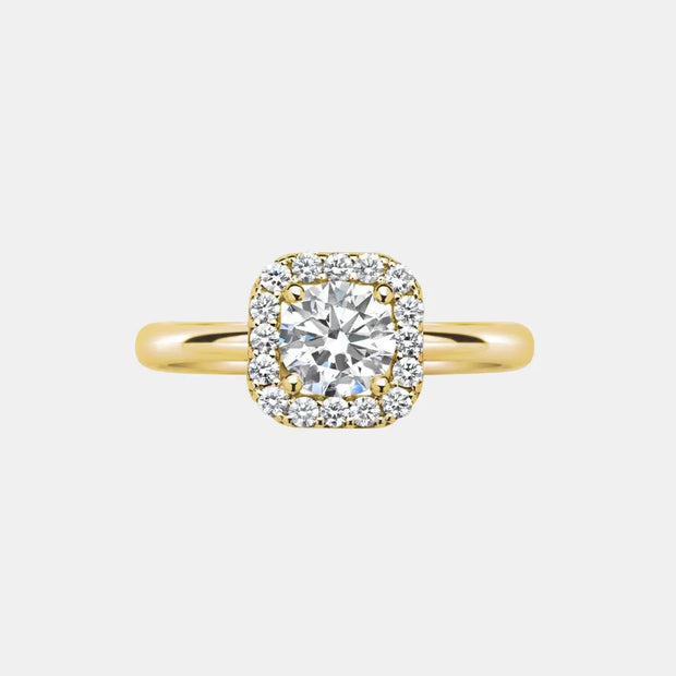 Seraphina Halo - Diamond Land Antwerp - yellow-gold