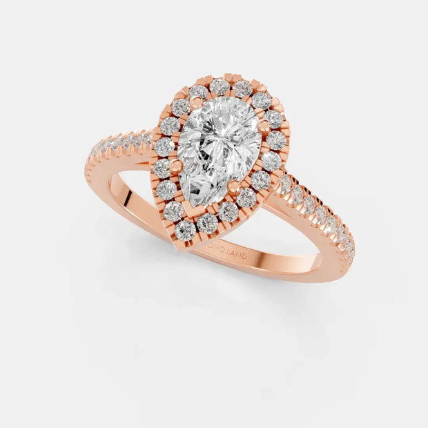 Elysian Teardrop - Diamond Land Antwerp - rose-gold