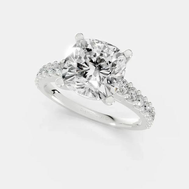 Eterna Cushion - Diamond Land Antwerp - white-gold