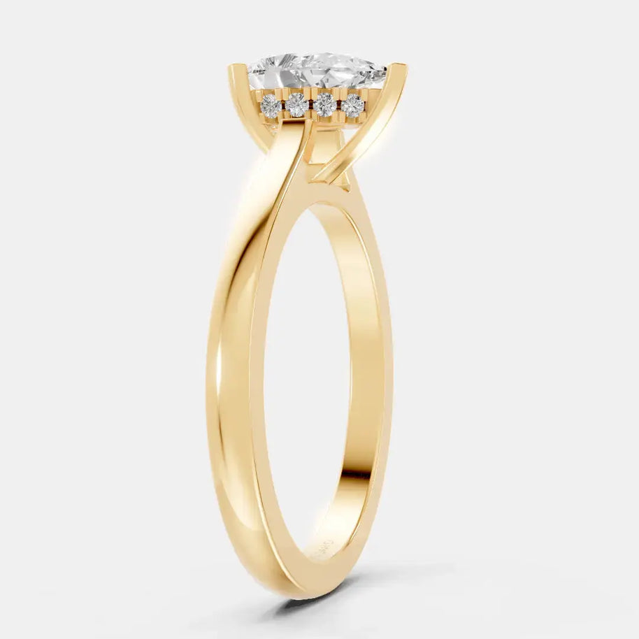 Aurora Teardrop - Diamond Land Antwerp - yellow-gold