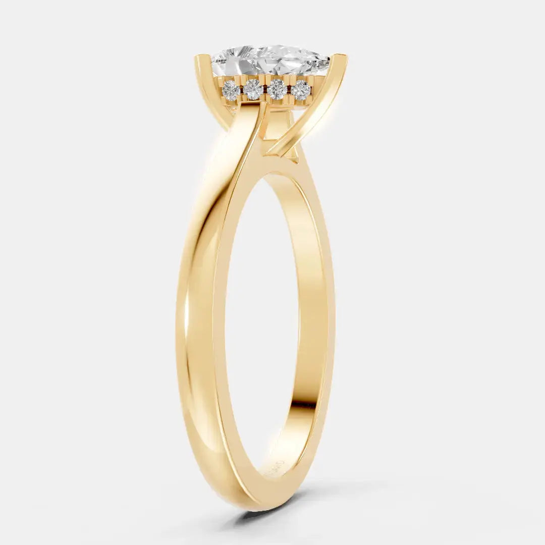 Aurora Teardrop - Diamond Land Antwerp - yellow-gold