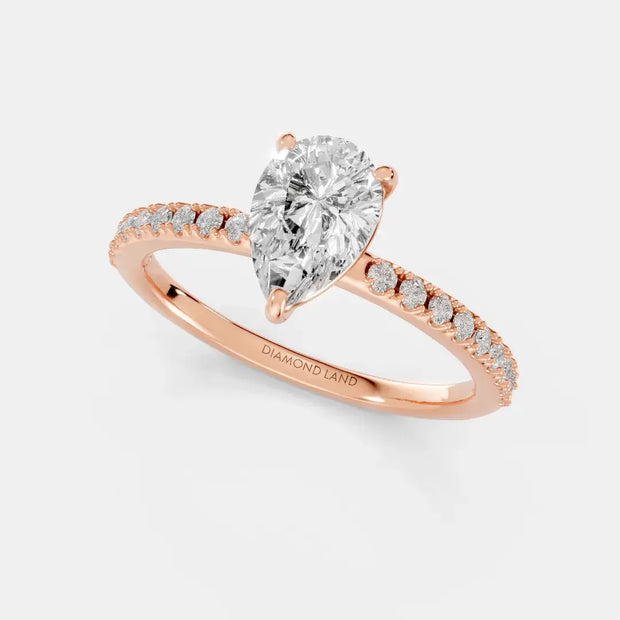 Imperial Teardrop - Diamond Land Antwerp - rose-gold