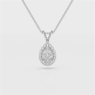 Celestial Teardrop | white-gold | Diamond Land Antwerp