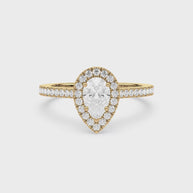 Elysian Teardrop | yellow-gold | Diamond Land Antwerp