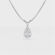 Radiant Pear | white-gold | Diamond Land Antwerp
