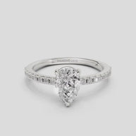 Imperial Teardrop | white-gold | Diamond Land Antwerp