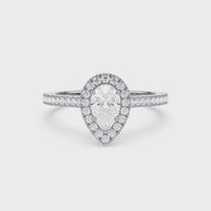 Elysian Teardrop | white-gold | Diamond Land Antwerp