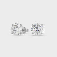 Lustrous Studs | white-gold | Diamond Land Antwerp