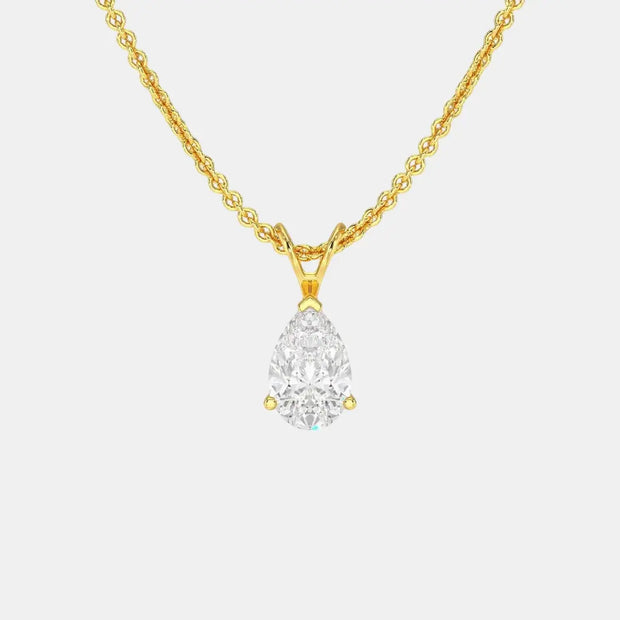 Radiant Pear - Diamond Land Antwerp - yellow-gold