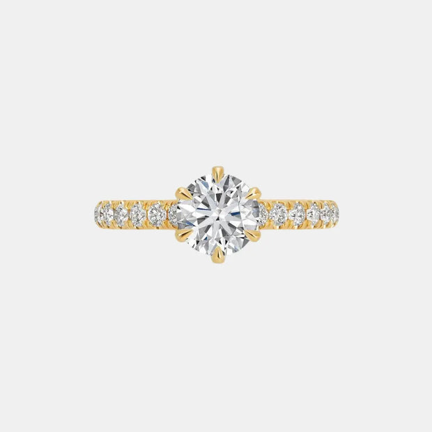 Seraphina Solitaire - Diamond Land Antwerp - yellow-gold